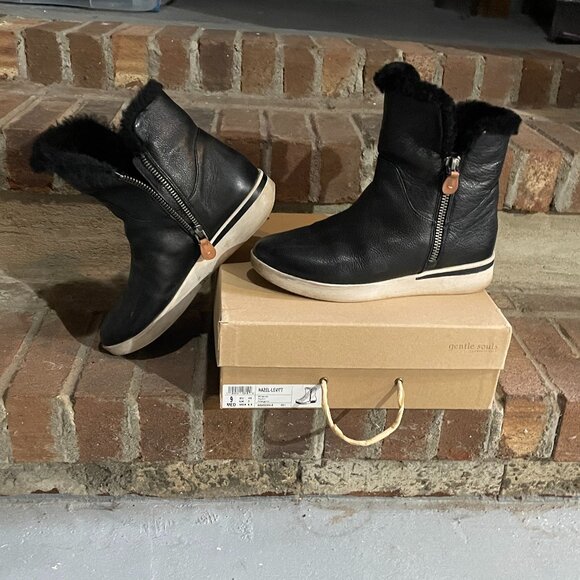 NWOT Gentle Souls by Kenneth Cole Hazel Levitt Shearling Lined Boot Size 9 - Picture 3 of 8